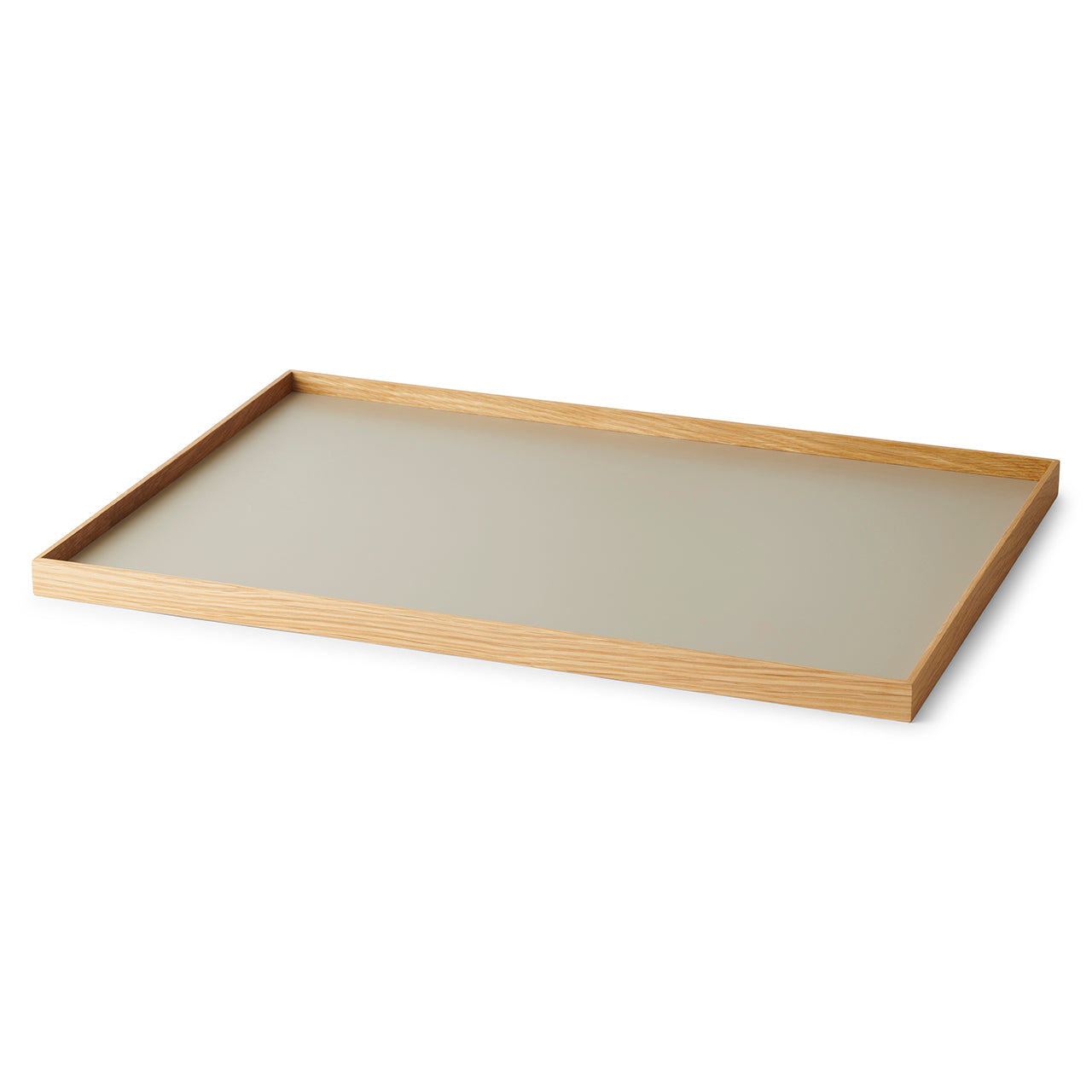 Frame tray large oak/ grey