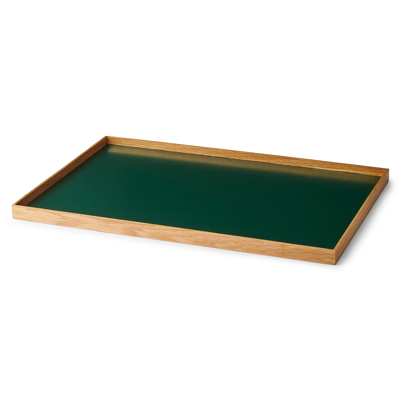 Frame tray large oak/ green