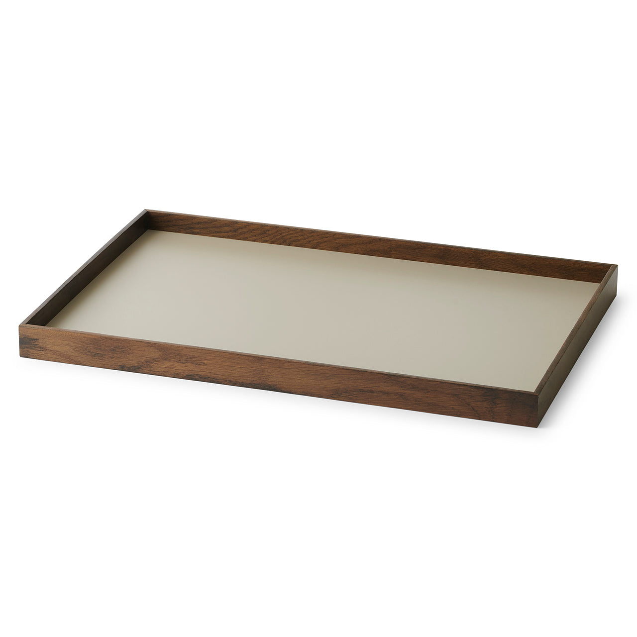 Frame tray medium smoked oak/ grey