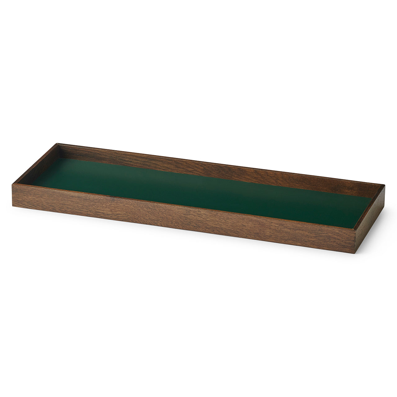 Frame tray small smoked oak/ green