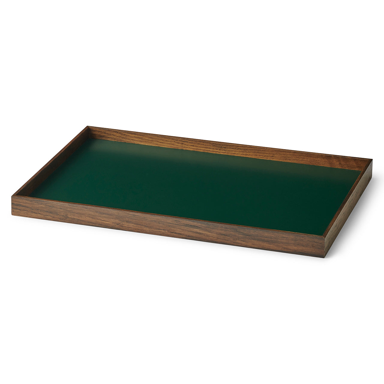 Frame tray medium smoked oak/ green