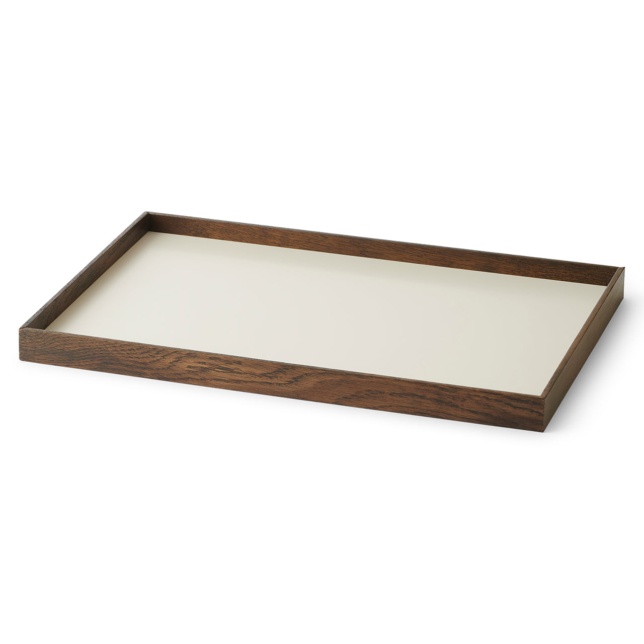 Frame tray medium smoked oak/ beige