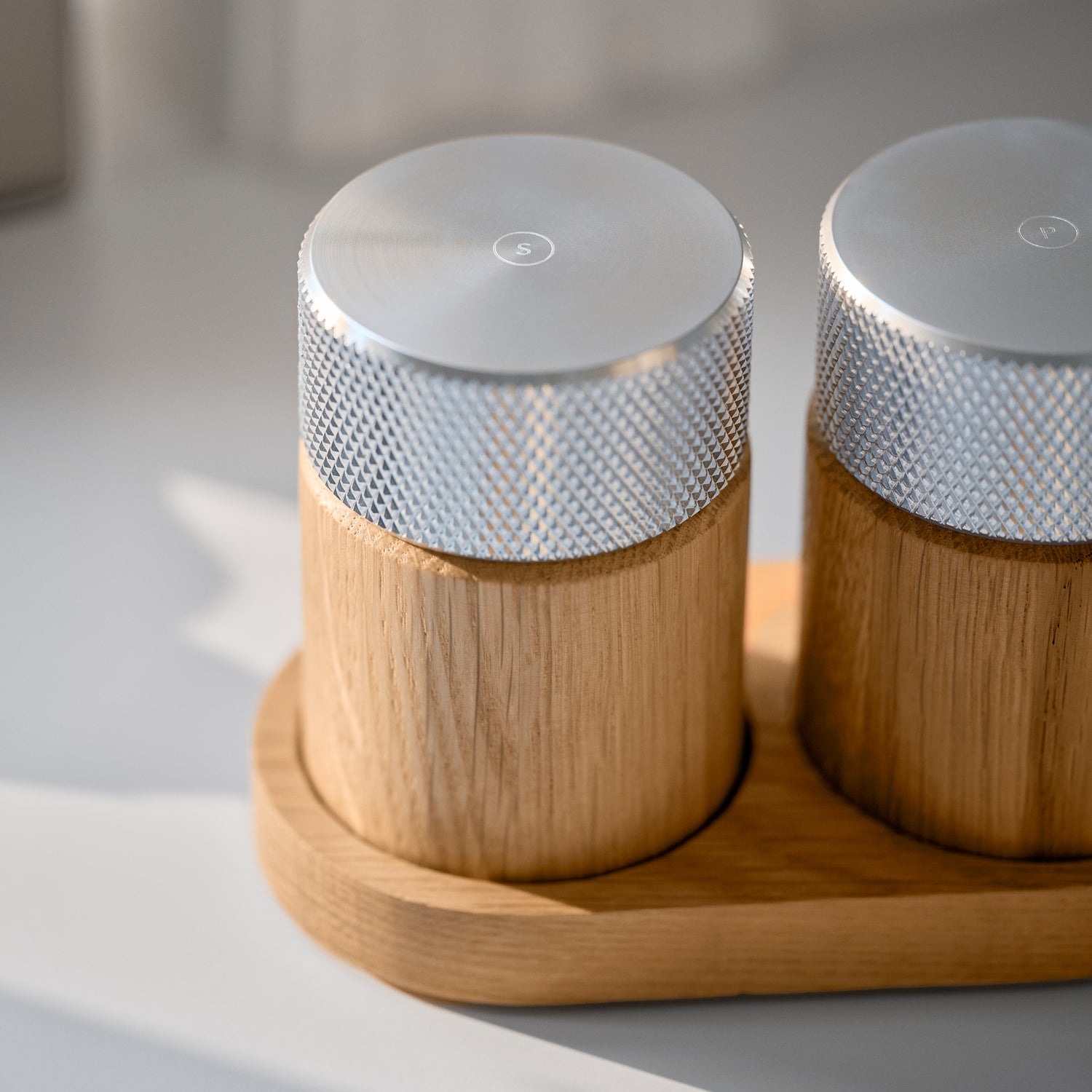 Sina salt and pepper mill oak/steel