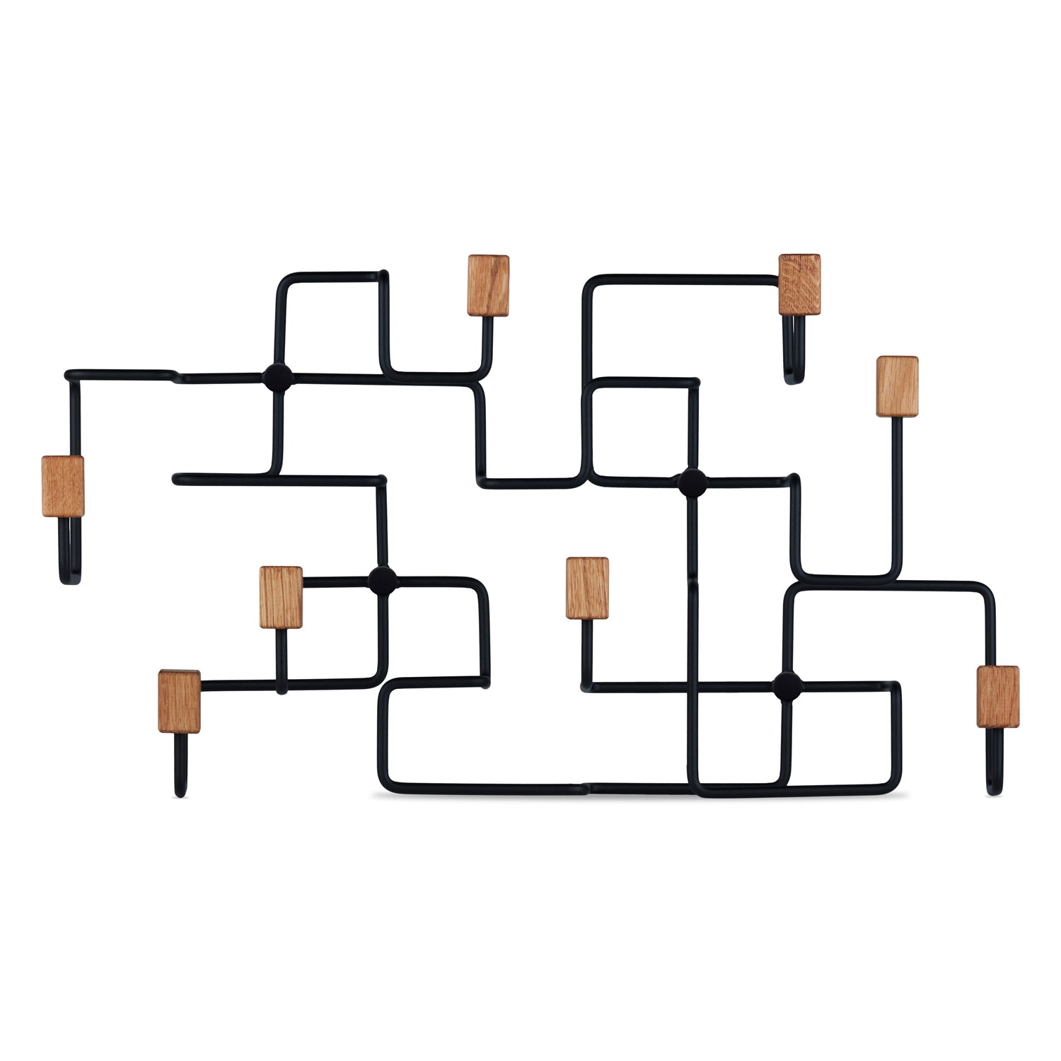 Underground coat rack black/ oak