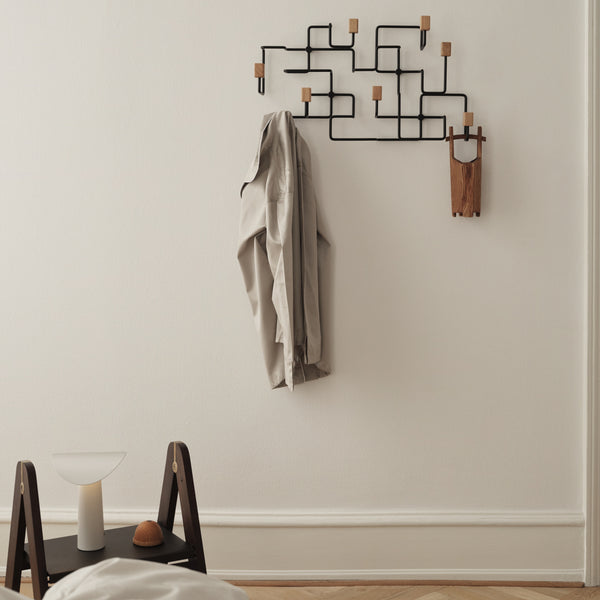 Underground coat rack black/ oak – Gejst Design