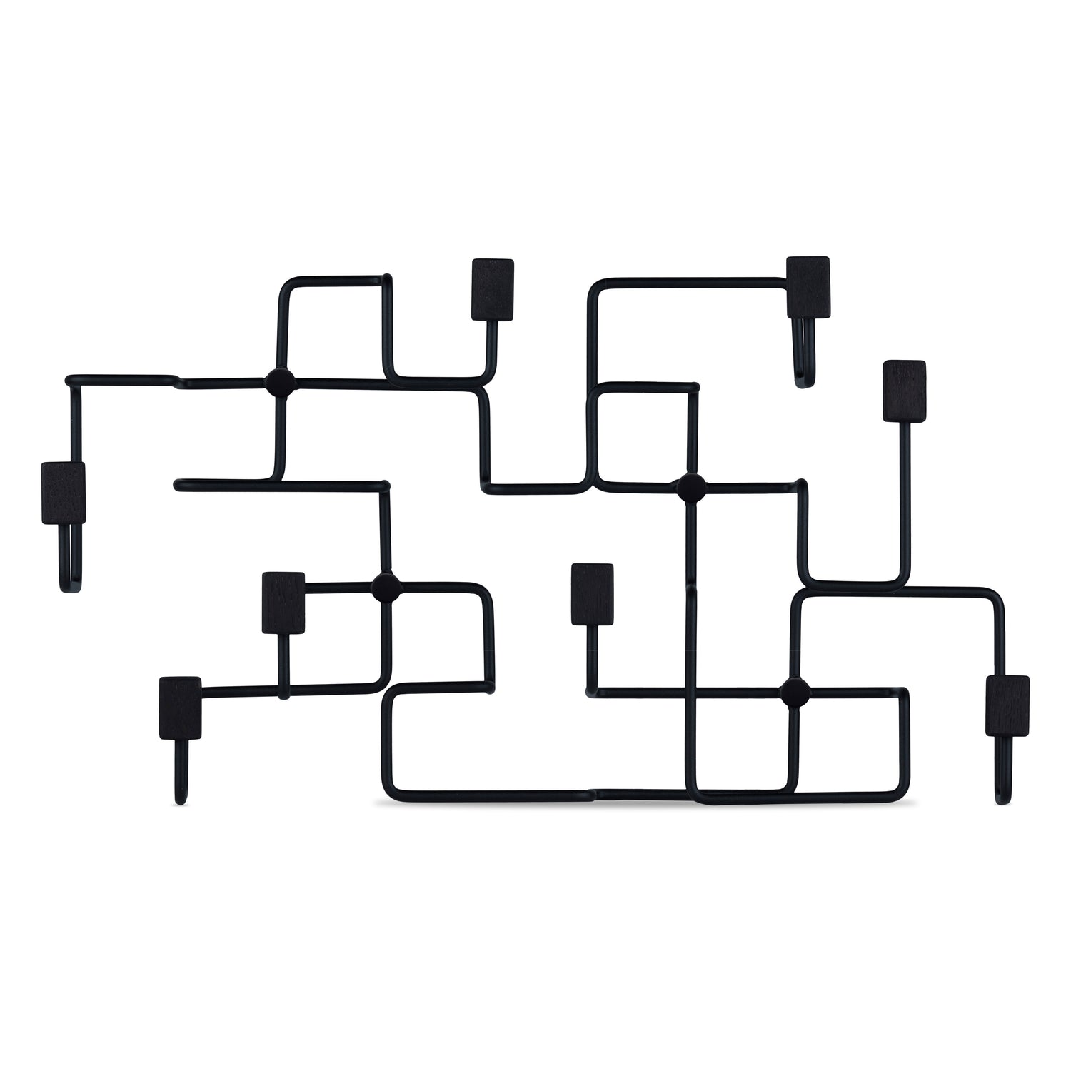 Underground coat rack black/ black oak