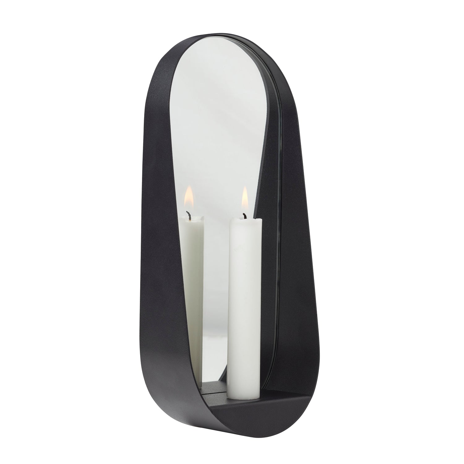 Glim candle mirror oval