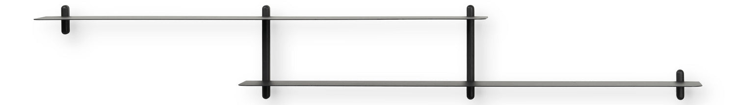 Nivo shelf H black ash/ black