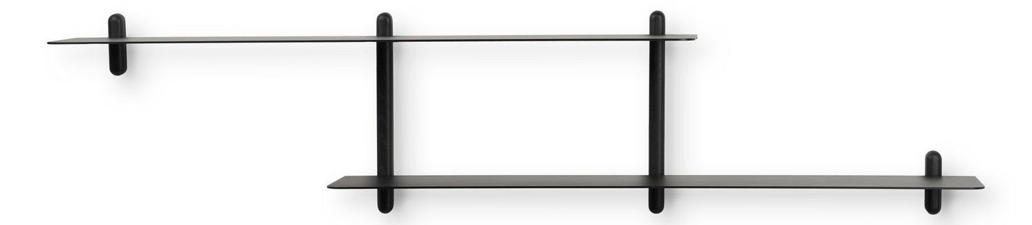 Nivo shelf large H black ash/ black