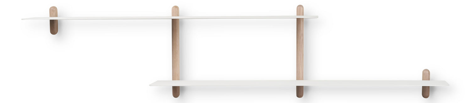 Nivo shelf H light oak/ white