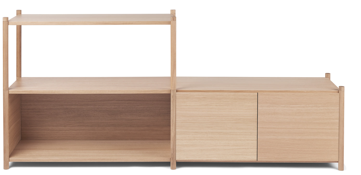 Sceene bookcase D light oak