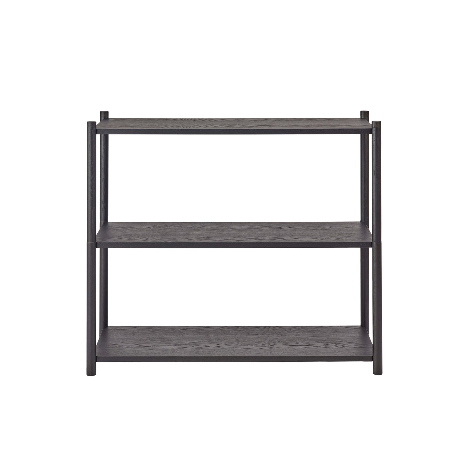 Sceene bookcase A black oak