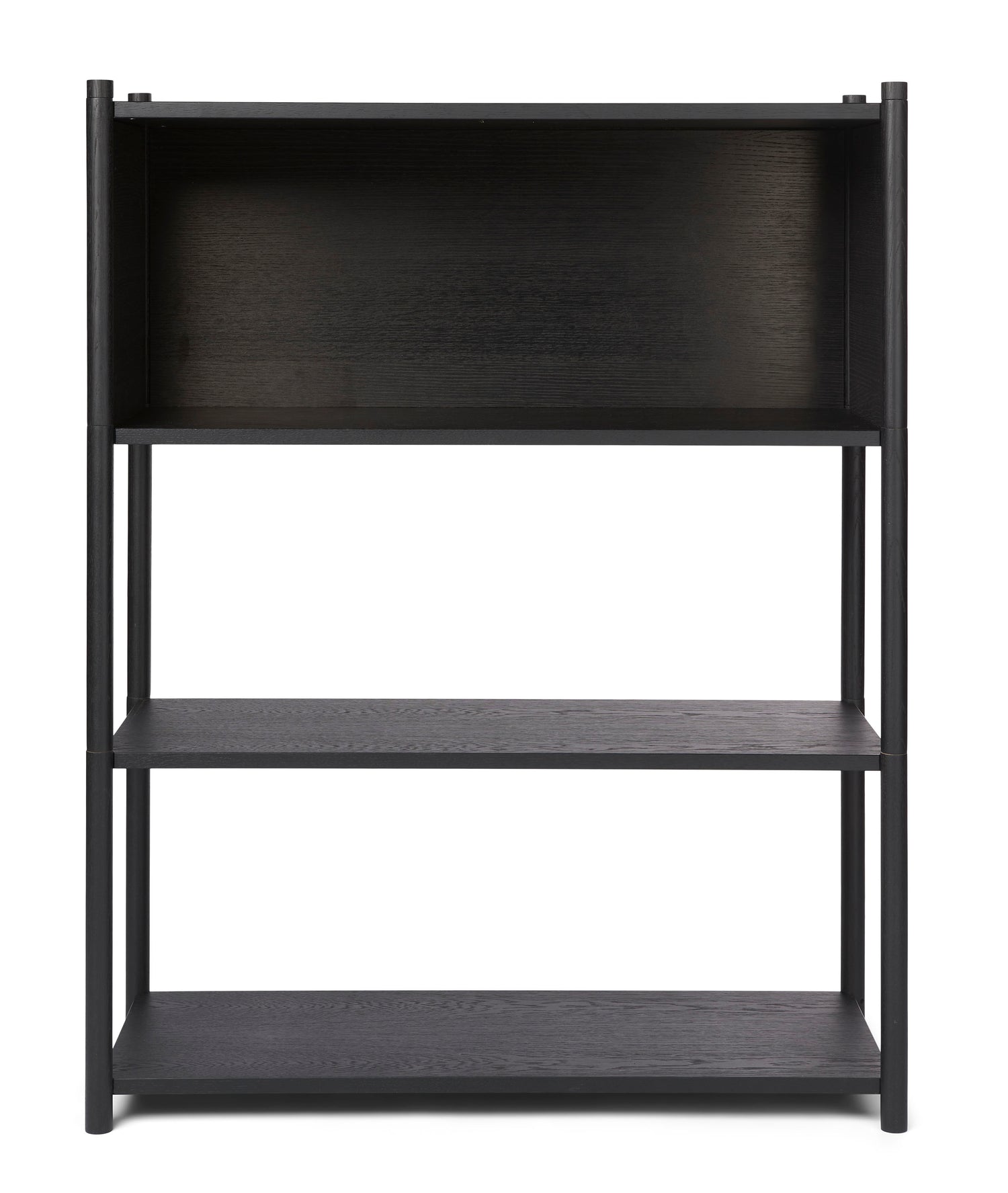 Sceene bookcase B black oak