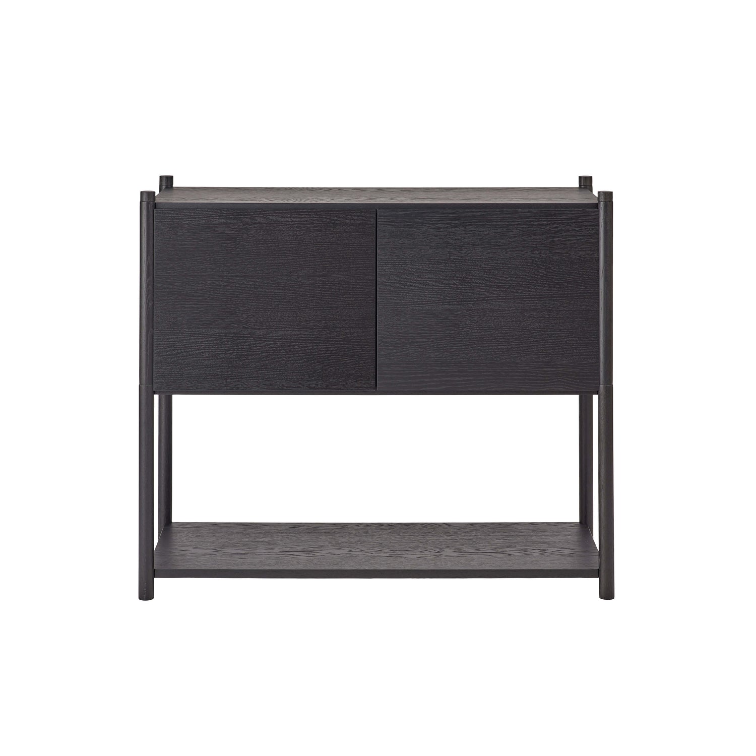 Sceene bookcase C black oak