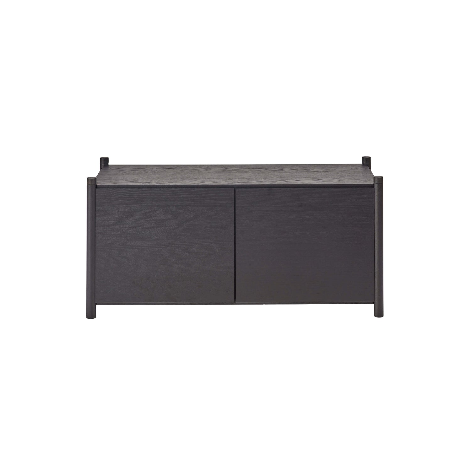 Sceene bookcase G black oak