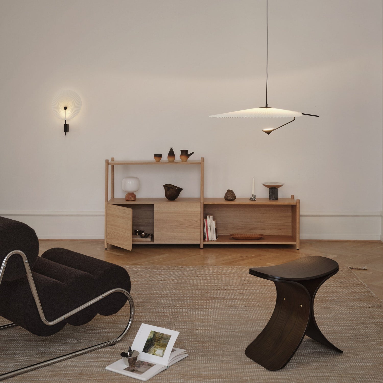Luno stool dark oak