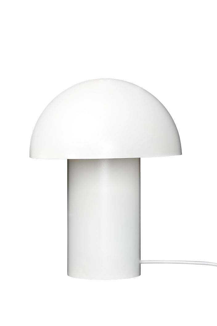 Leery table lamp white