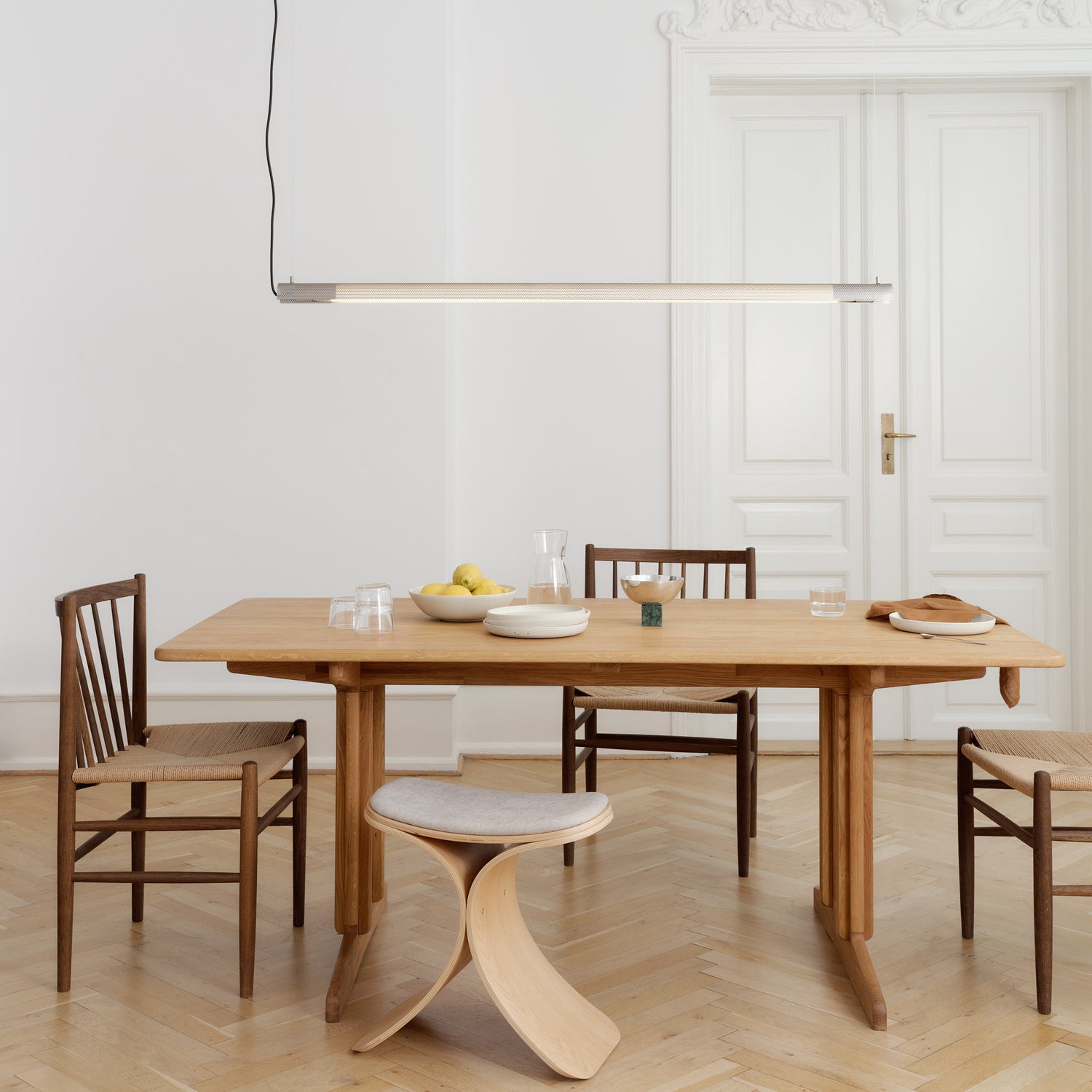 Radent pendant long steel