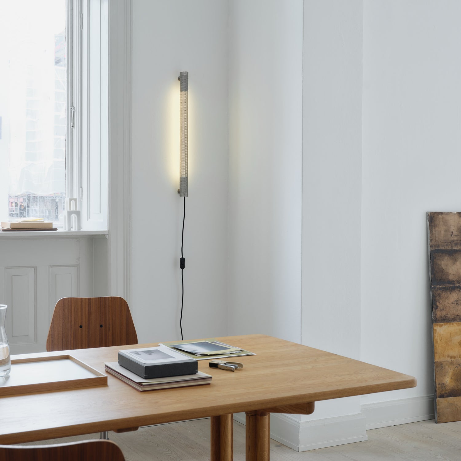 Radent wall lamp short steel