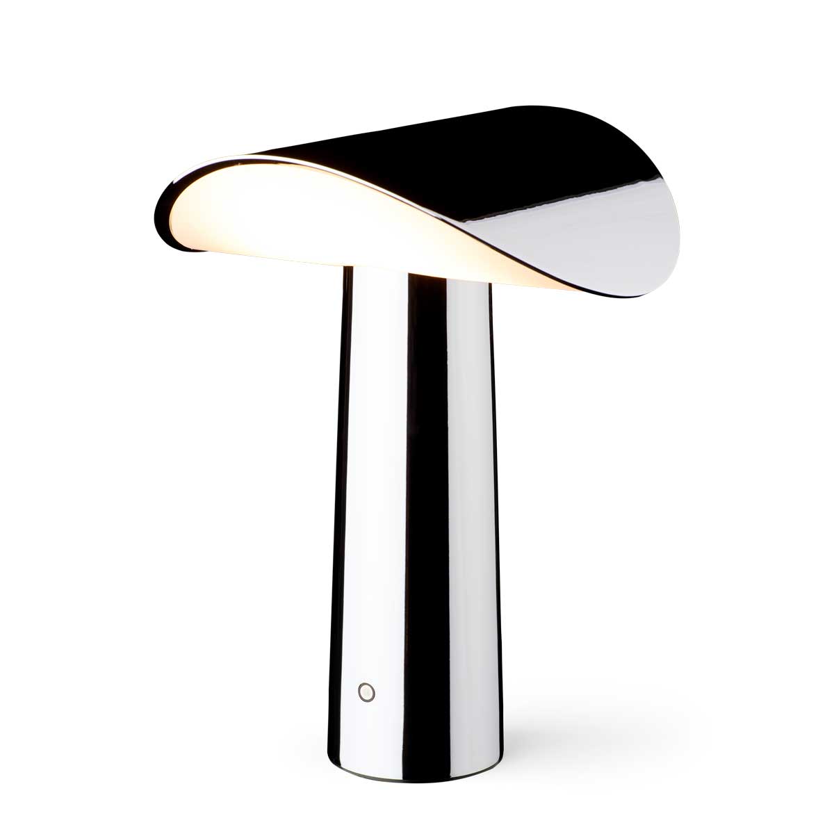 Lium portable table lamp chrome