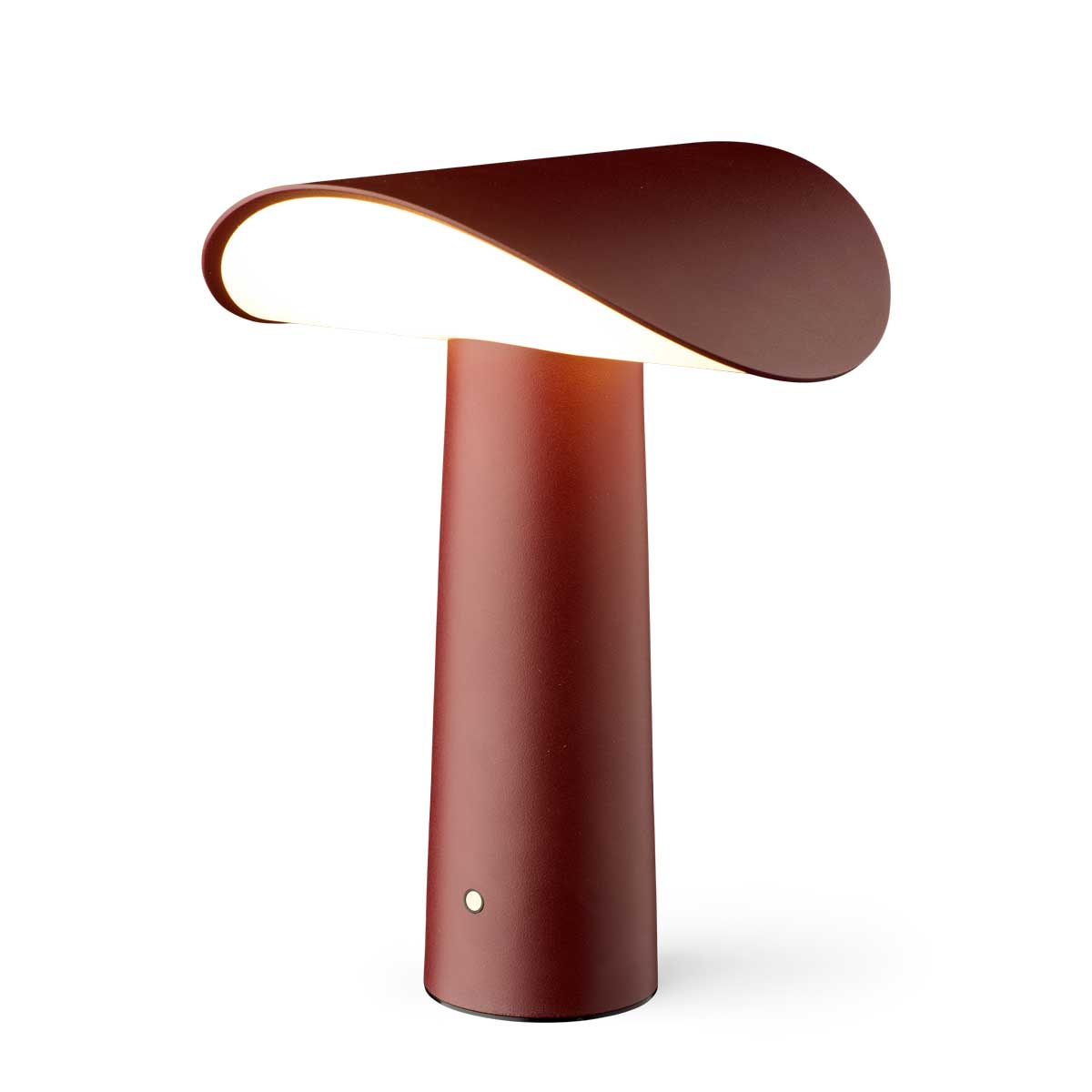 Lium portable table lamp burgundy