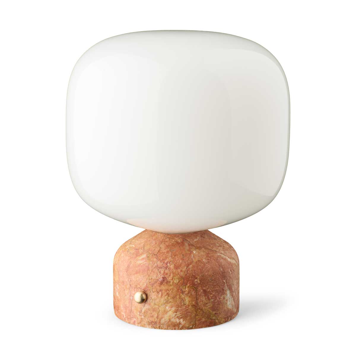 Meemo portable table lamp amber red marble