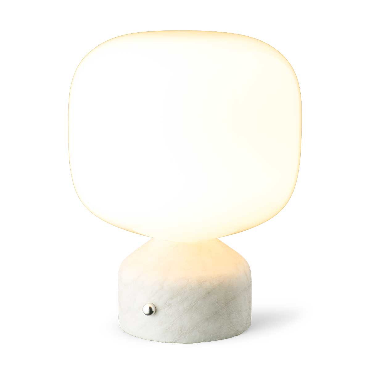 Meemo portable table lamp white marble