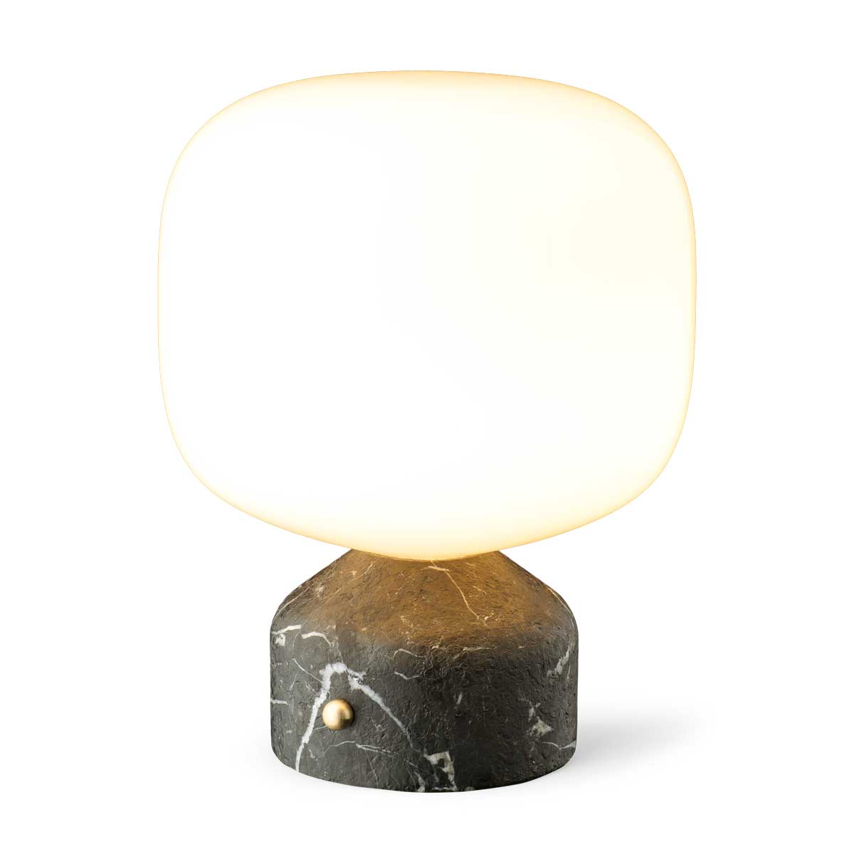 Meemo portable table lamp black marble