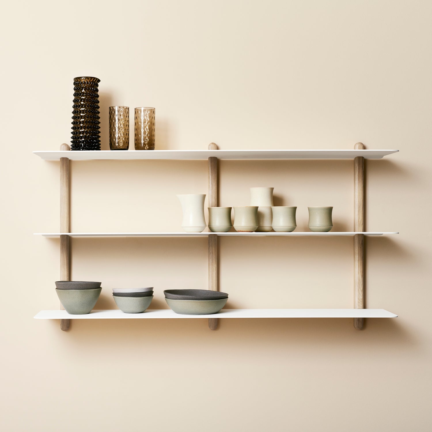 Nivo shelf large D light oak/ white
