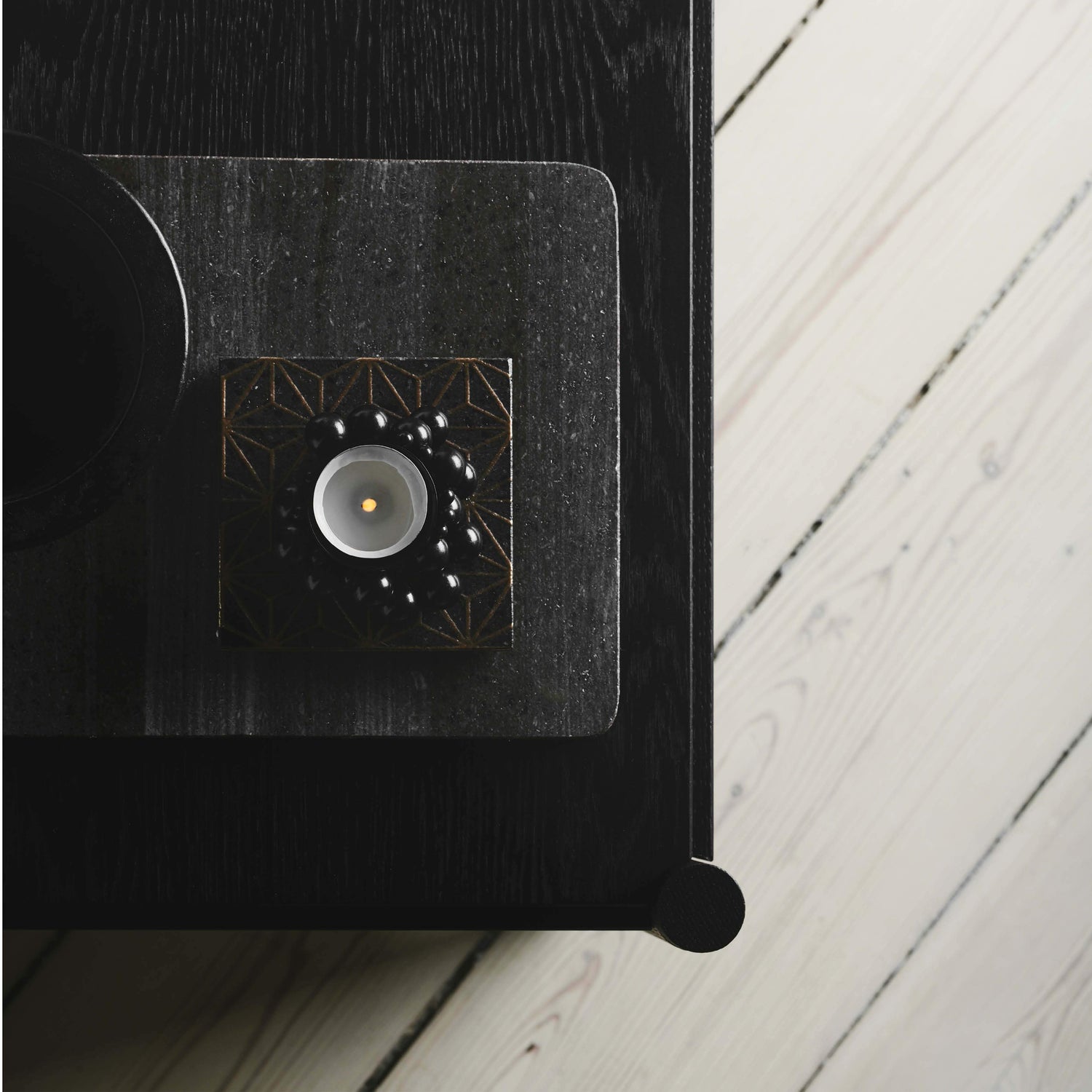Sceene bookcase G black oak
