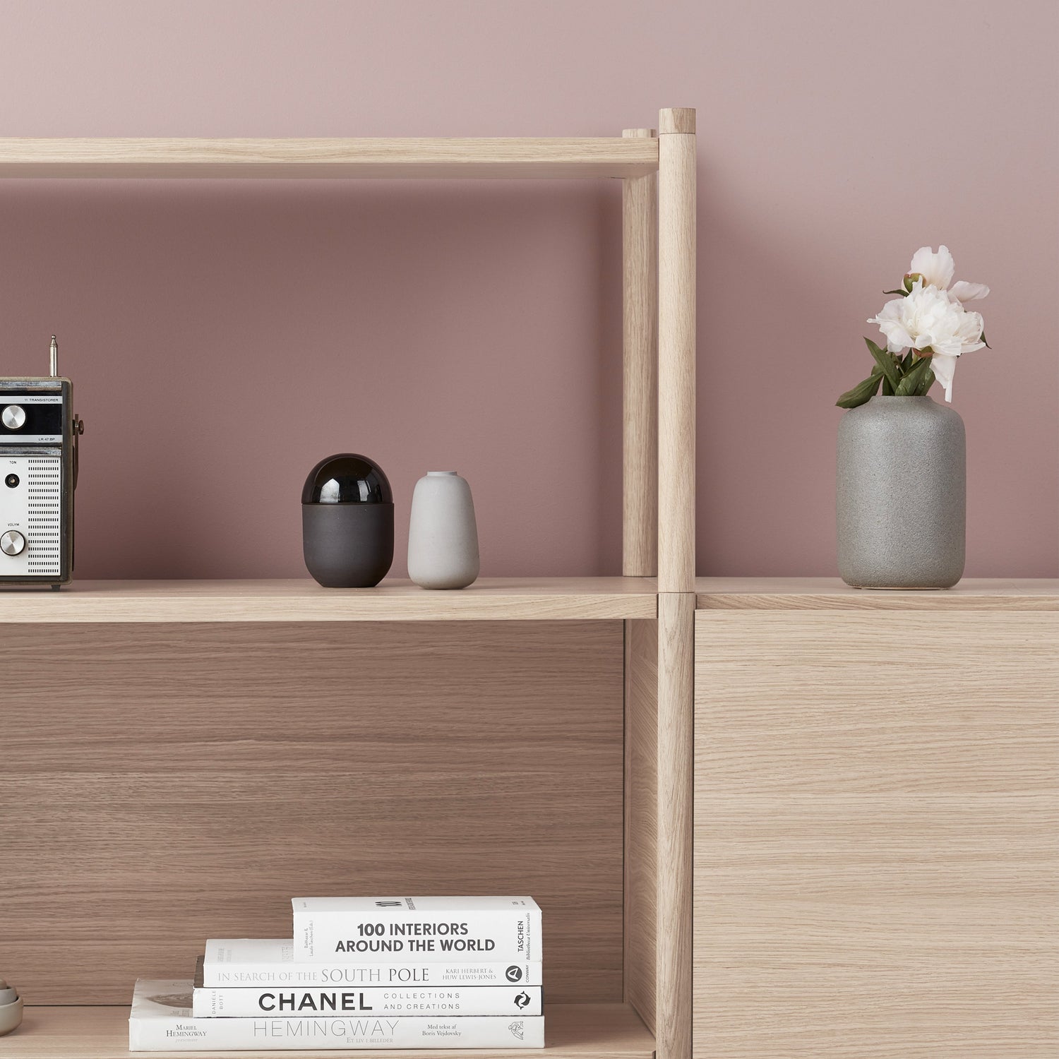 Sceene bookcase D light oak
