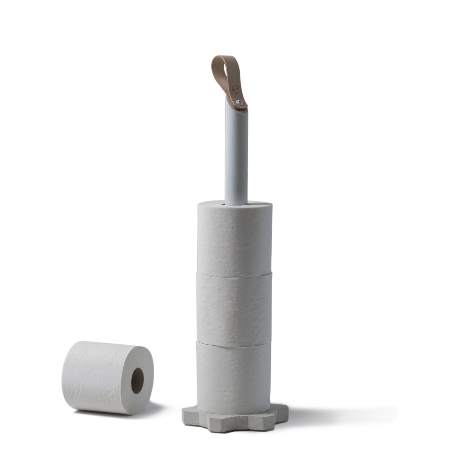 Transmission toiletpaper holder white
