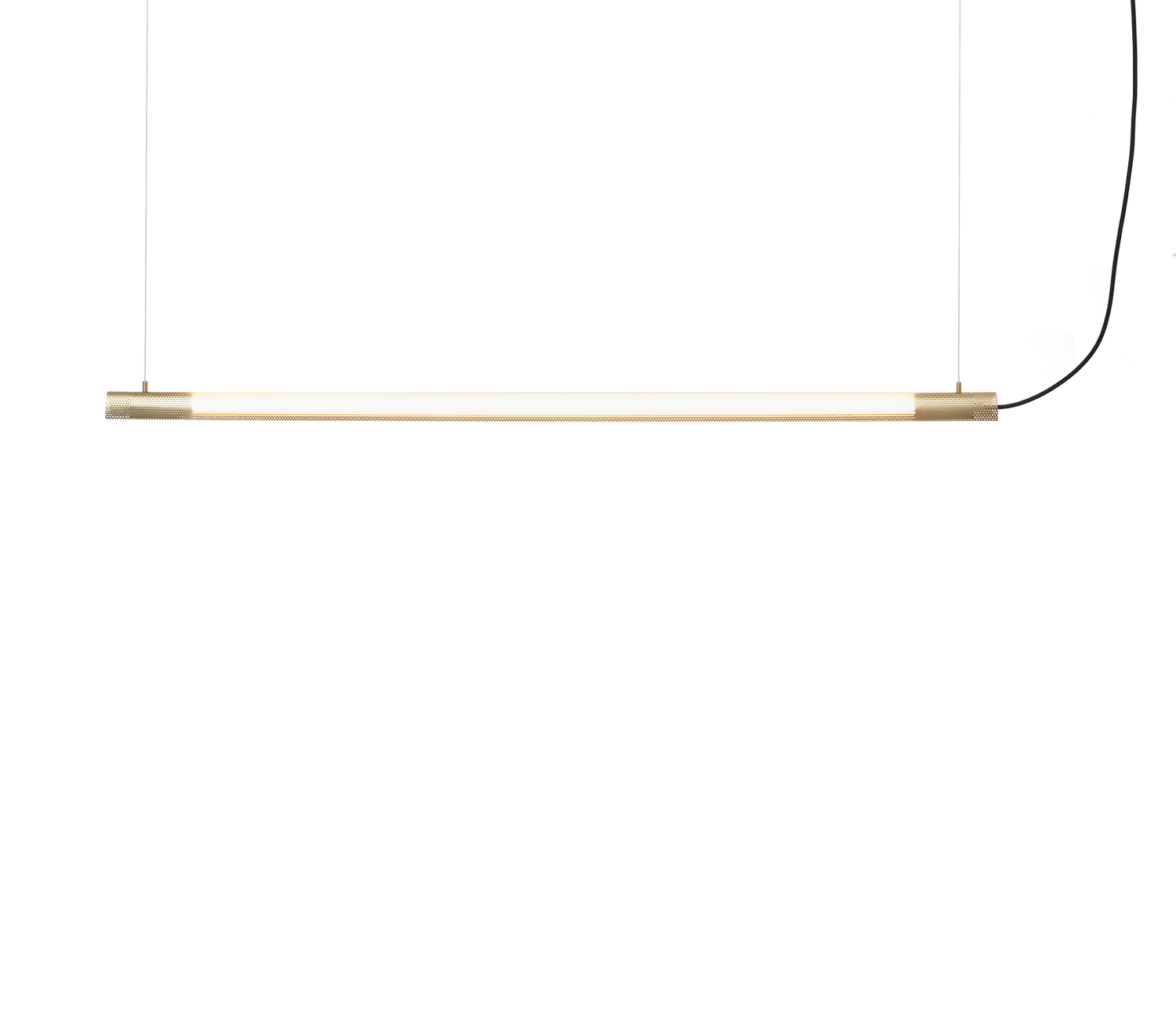 Radent pendant long brass