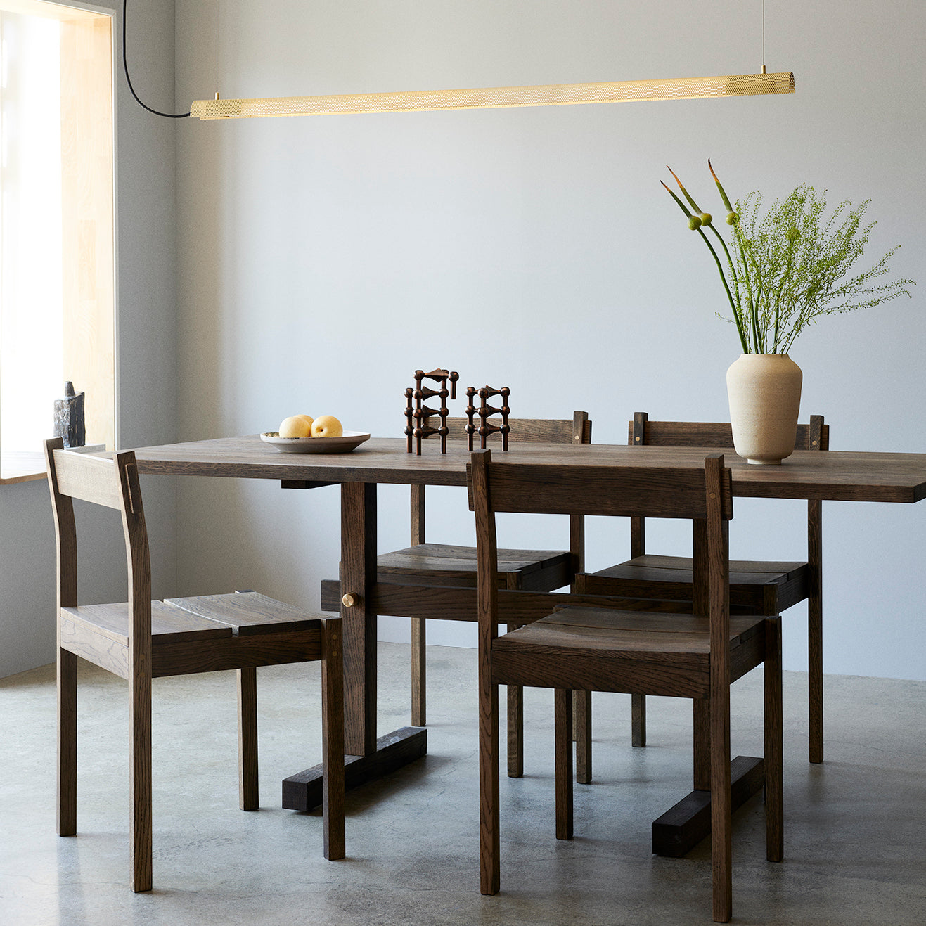Radent pendant long brass