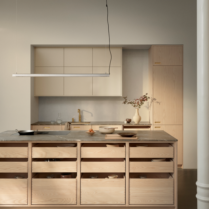 Radent pendant long steel