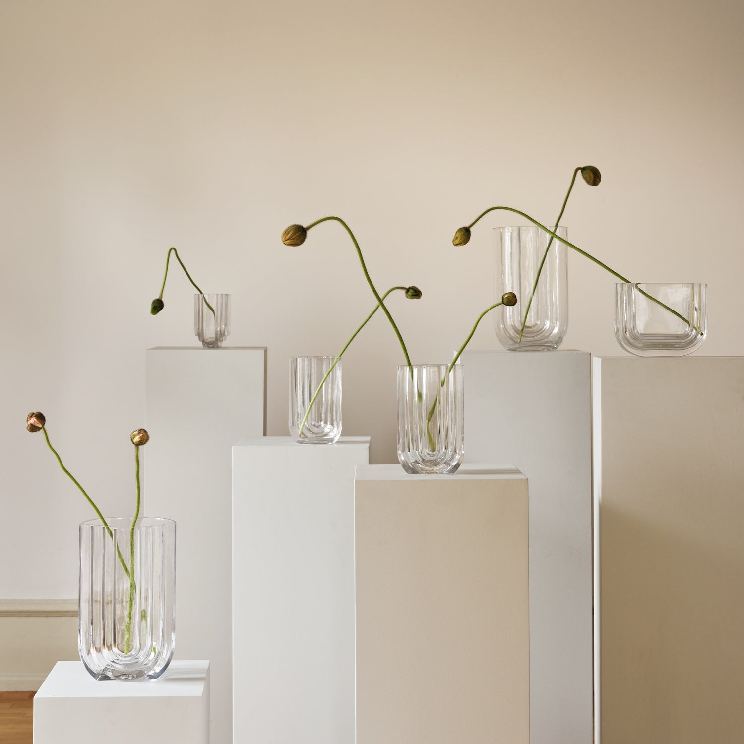 Vima vase medium clear