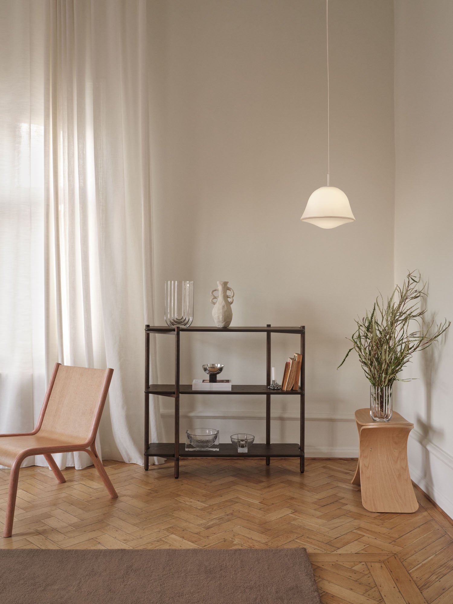 Invi bookcase dark ash