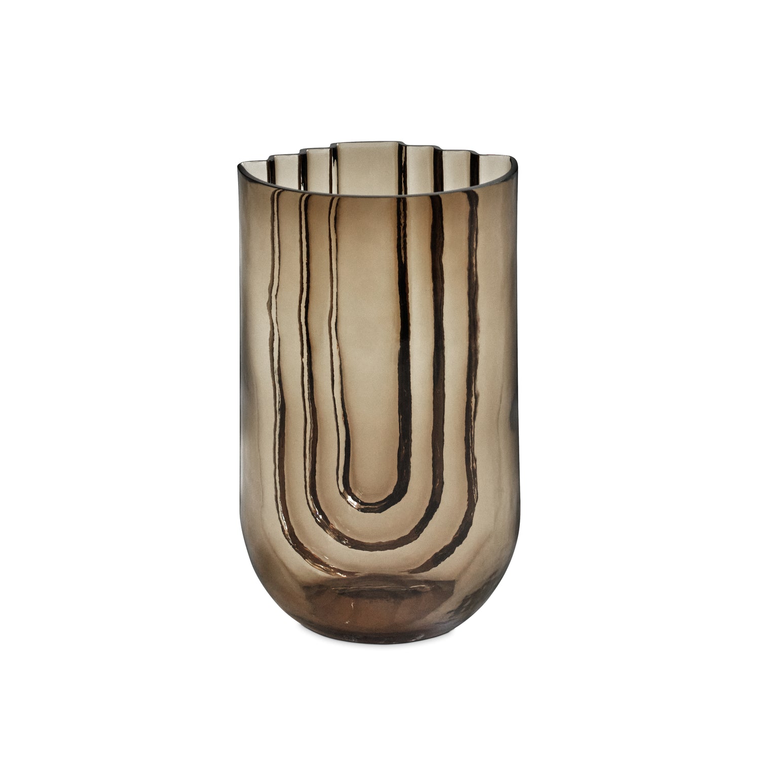 Vima vase large smoked