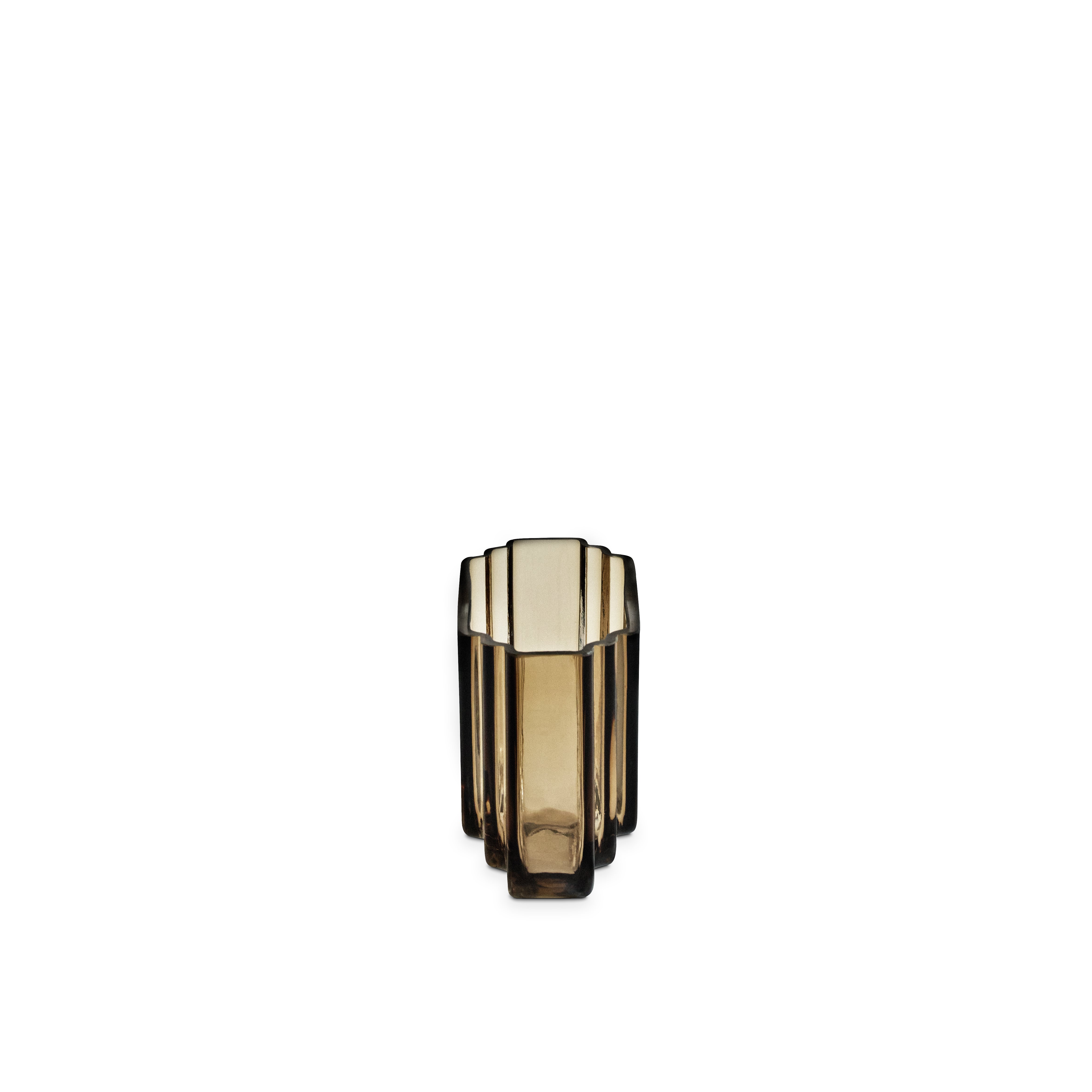 Vima vase oval smoked
