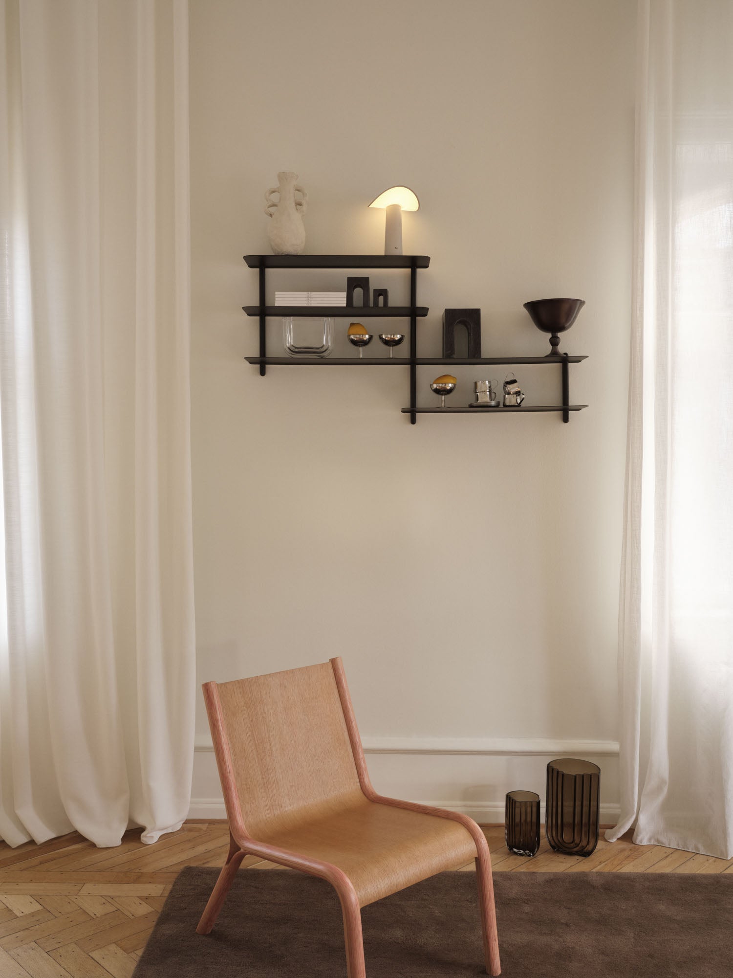 Nivo shelf B black ash/ black