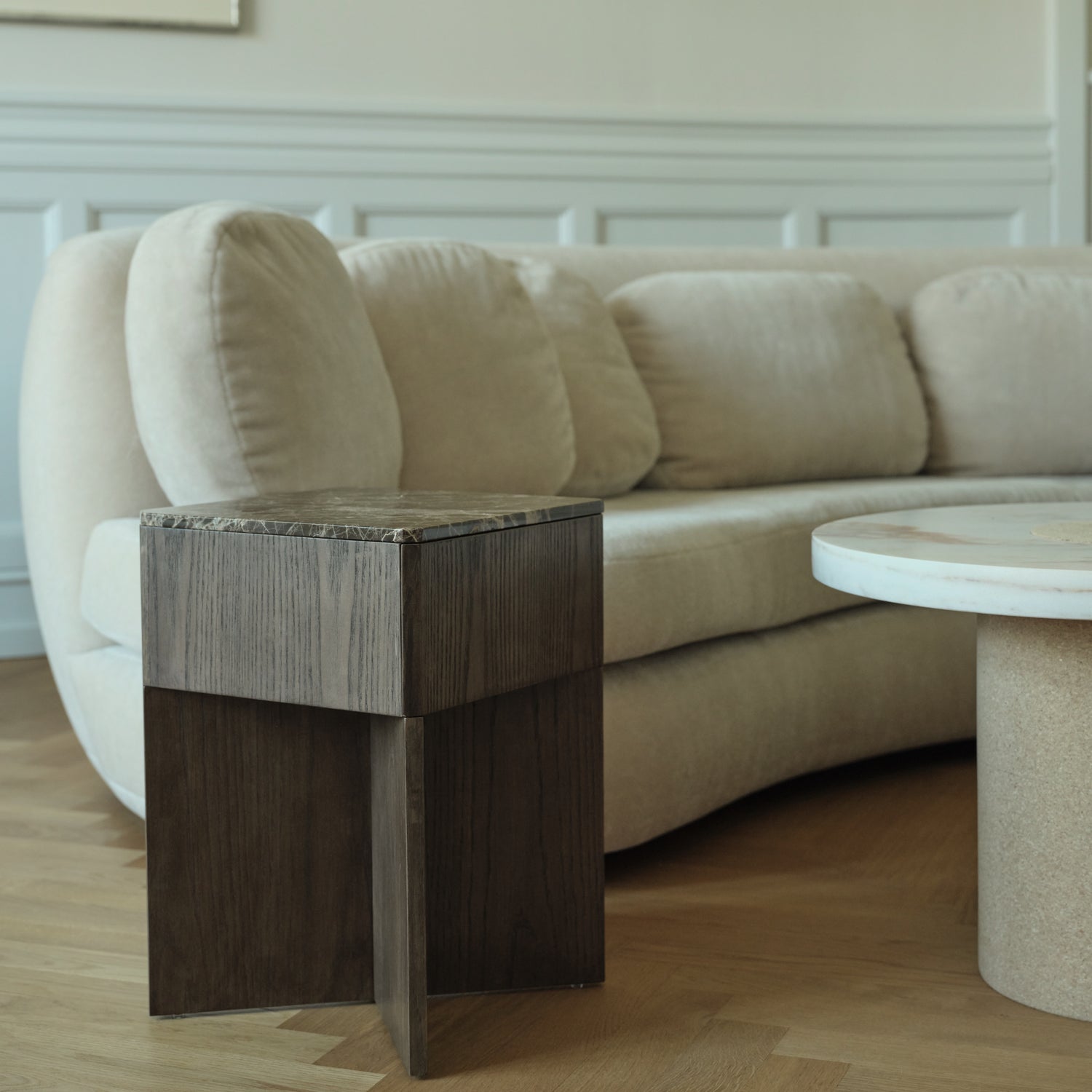 Tava side table dark oak