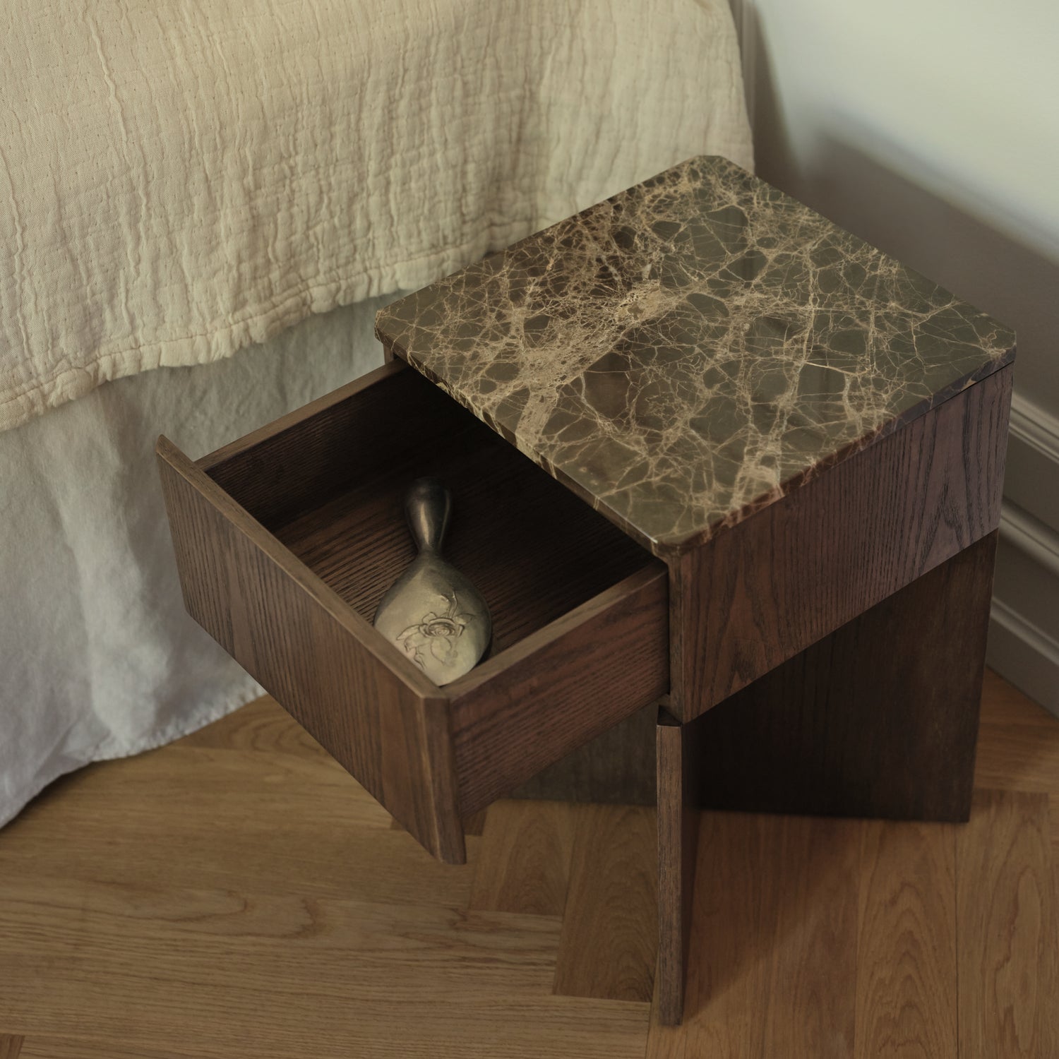 Tava side table dark oak