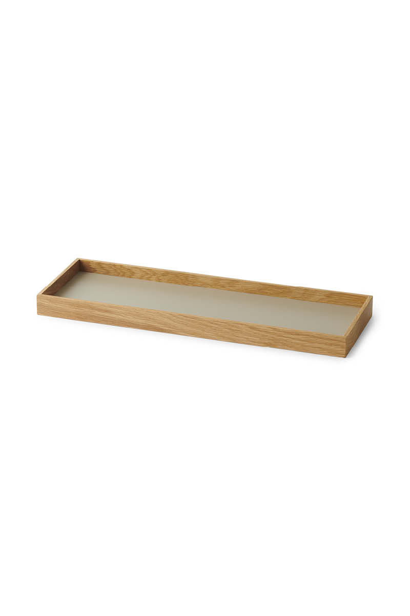 Frame tray small oak/ grey