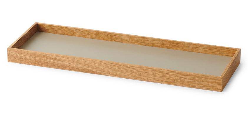 Frame tray small oak/ grey