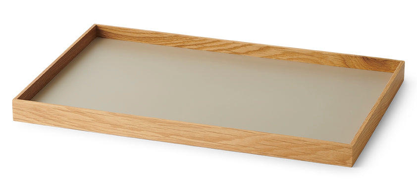 Frame tray medium oak/ grey