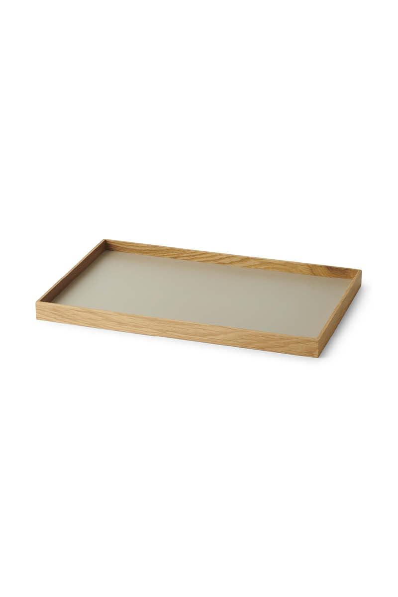 Frame tray medium oak/ grey