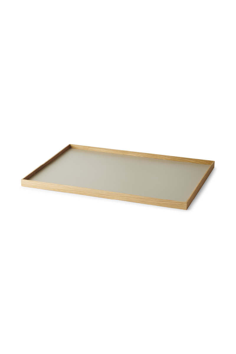Frame tray large oak/ grey