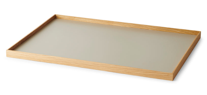 Frame tray large oak/ grey