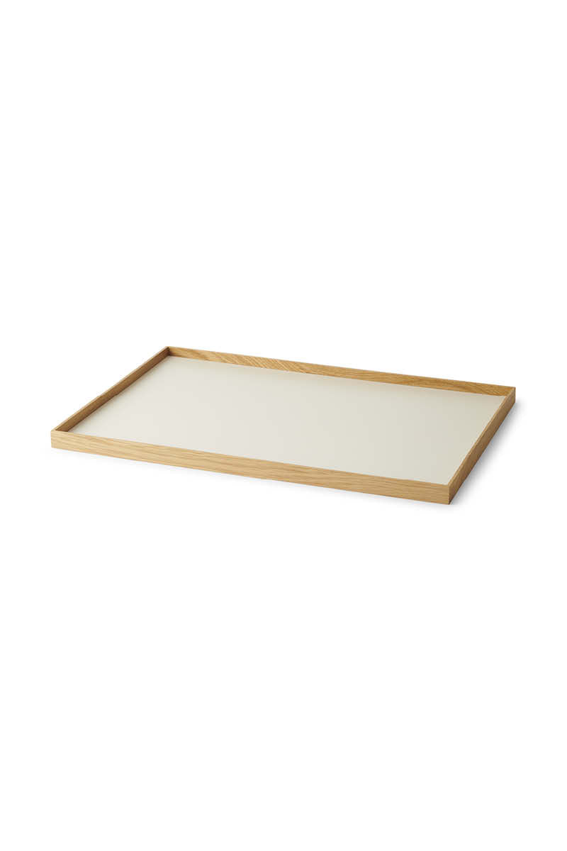 Frame tray large oak/ beige