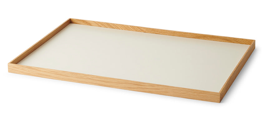 Frame tray large oak/ beige